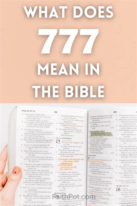 what is 777 mean in the bible|What Does 777 Mean In The Bible .